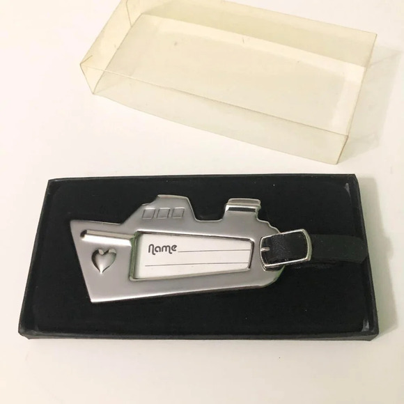 Kate Aspen Metal Luggage Name  Tag - Picture 4 of 14